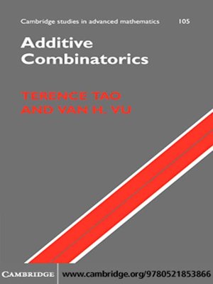 cover image of Additive Combinatorics